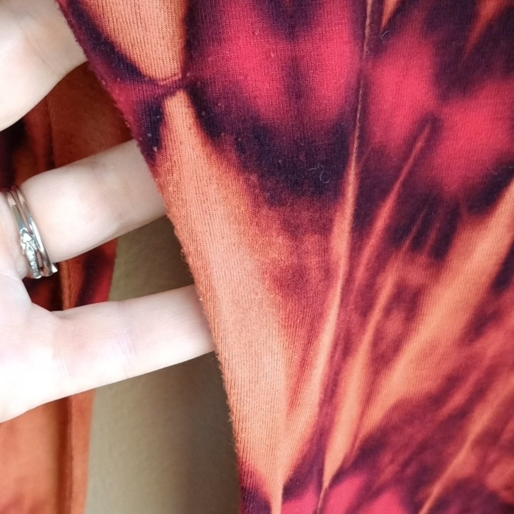 EARTHBOUND Fiery Tie-Dye Pants Wide Leg Flare Size XL - Picture 4 of 9